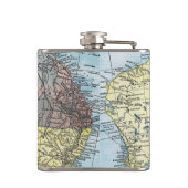 地図: オーストラリア、c1890 フラスク (裏面)