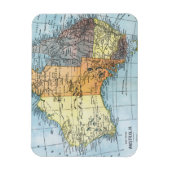地図:オーストラリア, c1890 マグネット (縦)