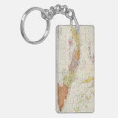 地図: キューバ1900年 キーホルダー (正面左)