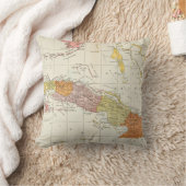 地図：キューバ、1900年 クッション (ブランケット)