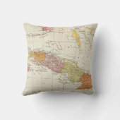 地図：キューバ、1900年 クッション (裏面)