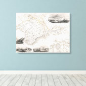 地図：クリミア， c1855 キャンバスプリント (インサイチュ (ウッドフロア))