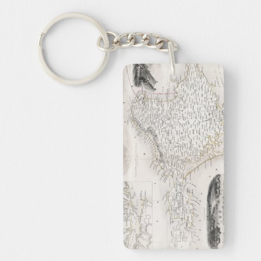 地図: クリミア、c1855 キーホルダー (正面)