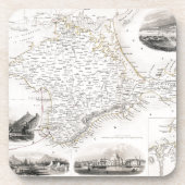 地図: クリミア、c1855 コースター (正面)