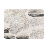 地図：クリミア， c1855 マグネット (横)
