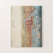 地図: シカゴ、c1857 ジグソーパズル (縦)