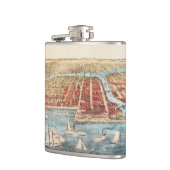 地図: シカゴ、c1857 フラスク (左)