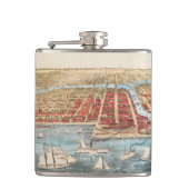 地図: シカゴ、c1857 フラスク (正面)