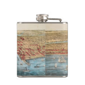 地図: シカゴ、c1857 フラスク (裏面)