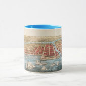 地図: シカゴ、c1857 マグカップ (中央)