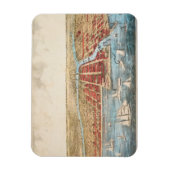 地図：シカゴ， c1857 マグネット (縦)