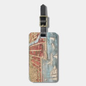 地図: シカゴ、c1857 ラゲッジタグ (正面縦)