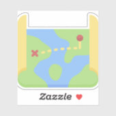 地図 シール (シート)