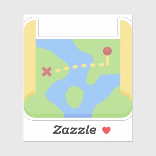 地図 シール (シート)