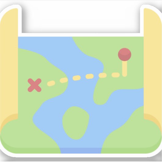 地図 シール (正面)