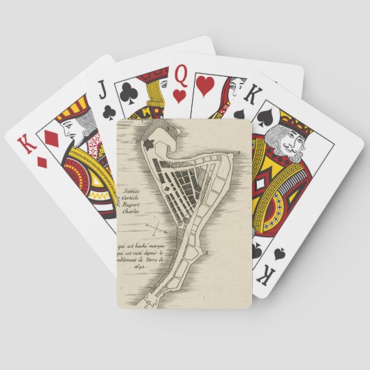 地図: ジャマイカ1755年 トランプ (裏面)