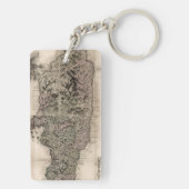 地図: ジャマイカ1763年 キーホルダー (裏面)