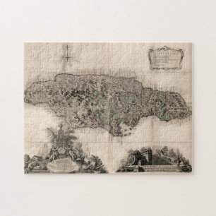 地図: ジャマイカ1763年 ジグソーパズル