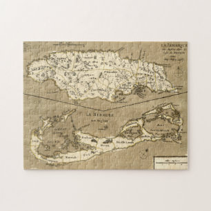 地図: ジャマイカ1767年 ジグソーパズル
