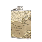 地図: ジャマイカ1767年 フラスク (左)