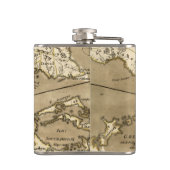 地図: ジャマイカ1767年 フラスク (裏面)