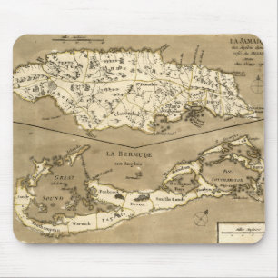 地図: ジャマイカ1767年 マウスパッド