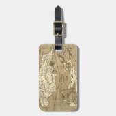 地図: ジャマイカ1767年 ラゲッジタグ (正面縦)