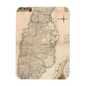地図：ジャマイカ、1755年2 マグネット (縦)