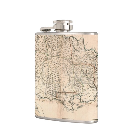 地図: ジャマイカ、1755 2 フラスク (左)