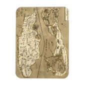 地図：ジャマイカ、1767年 マグネット (縦)