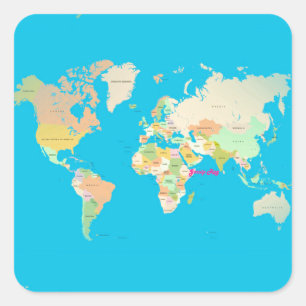 地図 スクエアシール