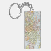 地図: スコットランド キーホルダー (正面左)