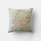 地図: スコットランド クッション (裏面)