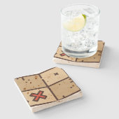 地図 ストーンコースター (横)