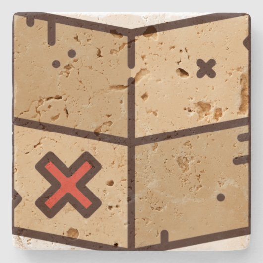 地図 ストーンコースター (正面)