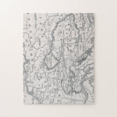 地図: ドイツおよびオーストリア ジグソーパズル (縦)