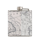 地図: ドイツおよびオーストリア フラスク (裏面)