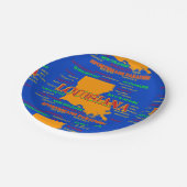 地図、ニュー・オーリンズ、シュリーブポートルイジアナ州 ペーパープレート (アングル)