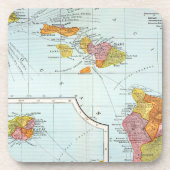 地図: ハワイ1905年 コースター (正面)