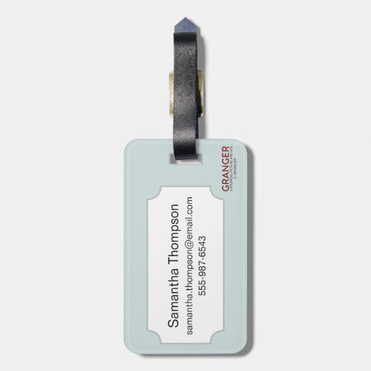 地図: ハワイ1905年 ラゲッジタグ (裏面縦)