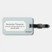 地図: ハワイ1905年 ラゲッジタグ (裏面横)