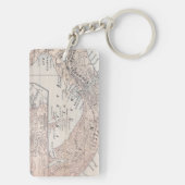 地図: パナマ1907年 キーホルダー (裏面)