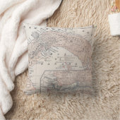 地図: パナマ1907年 クッション (ブランケット)