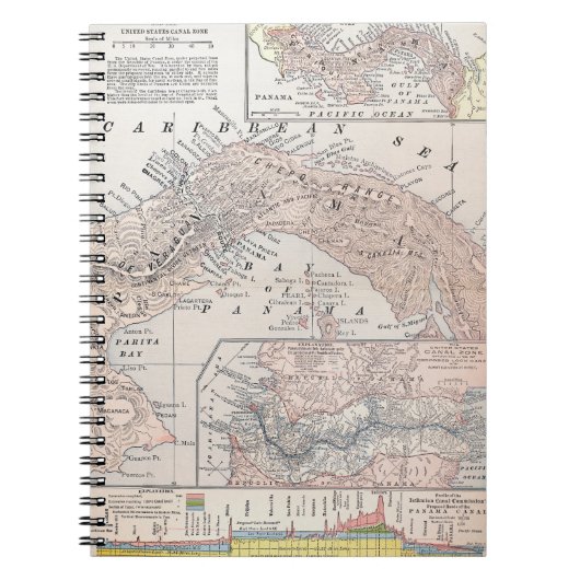 地図: パナマ1907年 ノートブック (正面)