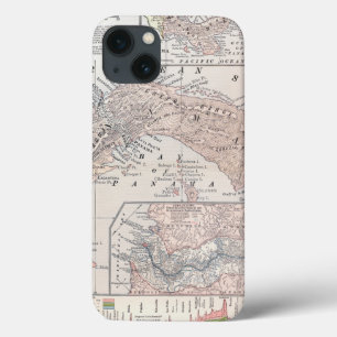 地図: パナマ1907年 iPhone 13ケース