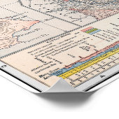 地図：パナマ、1907年 ポスター (角)