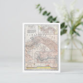 地図：パナマ、1907年 ポストカード (スタンド正面)