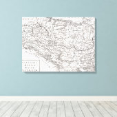 地図：パンノニア キャンバスプリント (インサイチュ (ウッドフロア))