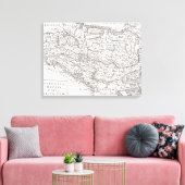 地図：パンノニア キャンバスプリント (インサイチュ (リビング))