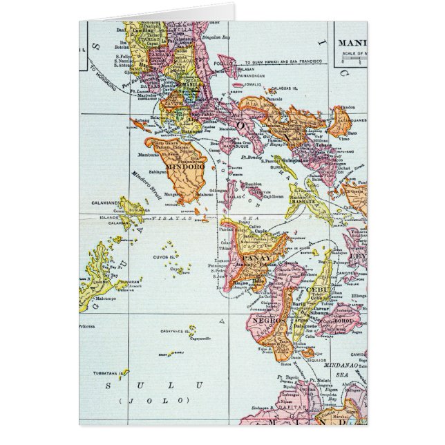 地図: フィリピン1905年 (正面)